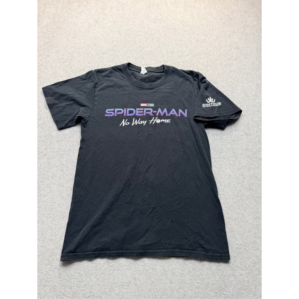 Spider-Man No Way Home Marvel Studios Graphic T-Shirt Black Mens Small